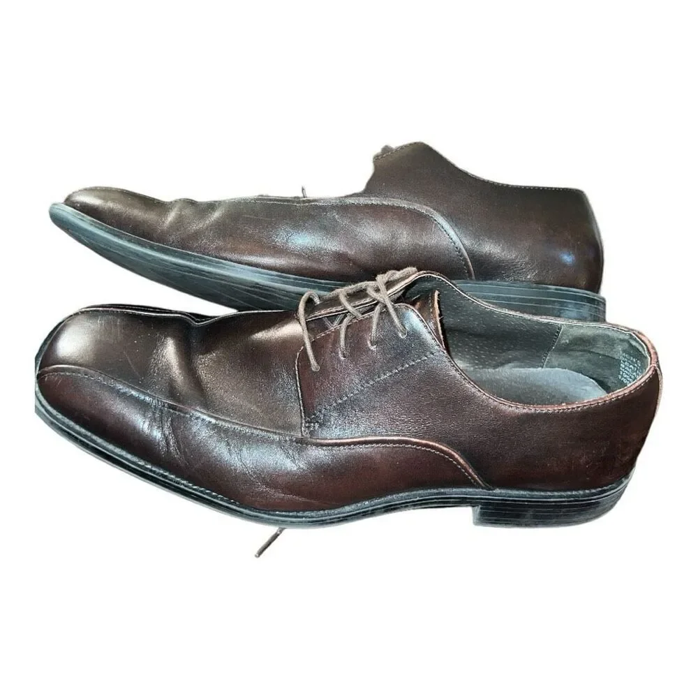 Stafford Signature Men's dress Shoes Size 81/2 M Braedon Dark Brown size 10.5